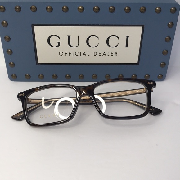 Auth - New - Gucci GG0191OA 006 HAVANA HAVANA TRANSPARENT MEN OPTICAL EYEGLASSES - Picture 11 of 16